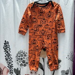 Wonder Nation Pumpkin Print Kids in Orange and Black